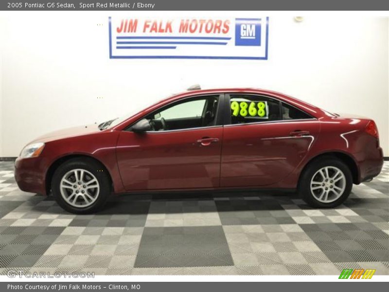 Sport Red Metallic / Ebony 2005 Pontiac G6 Sedan