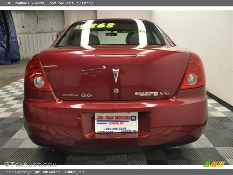 Sport Red Metallic / Ebony 2005 Pontiac G6 Sedan