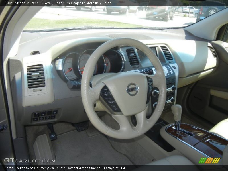Platinum Graphite Metallic / Beige 2009 Nissan Murano LE AWD