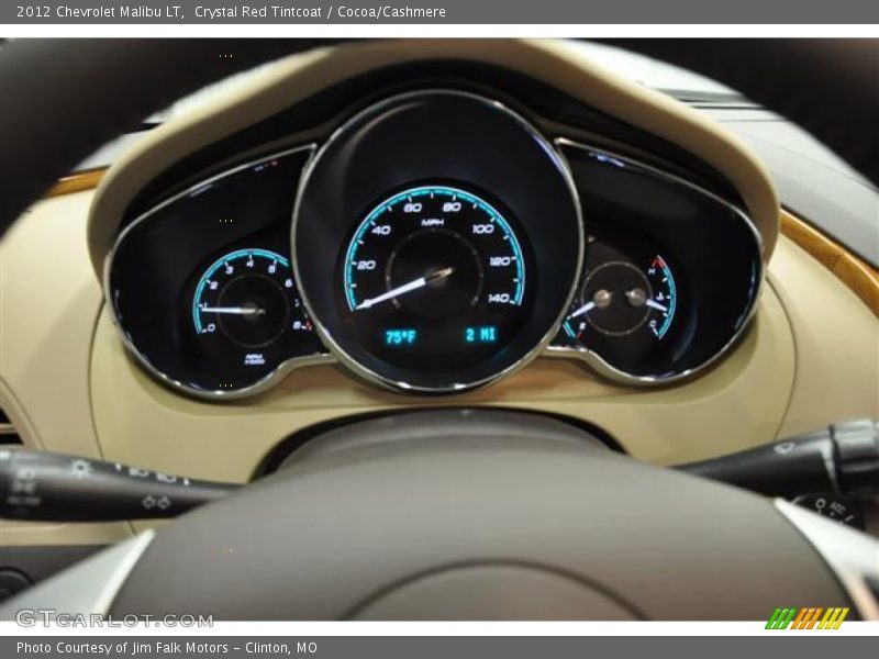 Crystal Red Tintcoat / Cocoa/Cashmere 2012 Chevrolet Malibu LT
