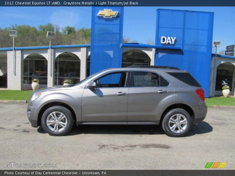 Graystone Metallic / Light Titanium/Jet Black 2012 Chevrolet Equinox LT AWD