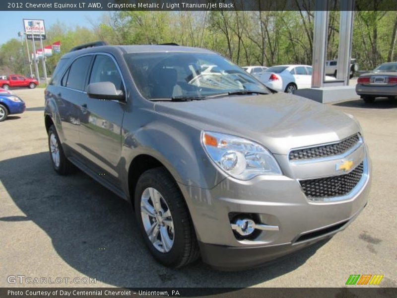Graystone Metallic / Light Titanium/Jet Black 2012 Chevrolet Equinox LT AWD