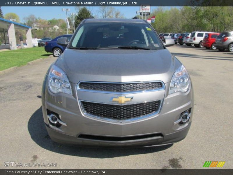Graystone Metallic / Light Titanium/Jet Black 2012 Chevrolet Equinox LT AWD
