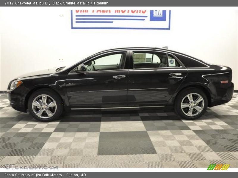 Black Granite Metallic / Titanium 2012 Chevrolet Malibu LT