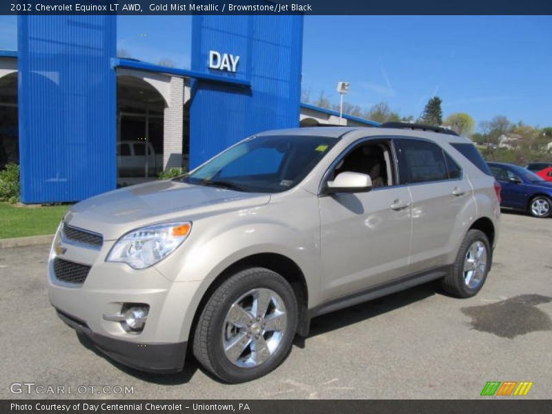 Gold Mist Metallic / Brownstone/Jet Black 2012 Chevrolet Equinox LT AWD