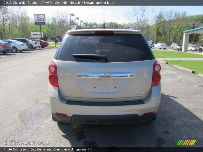 Gold Mist Metallic / Brownstone/Jet Black 2012 Chevrolet Equinox LT AWD