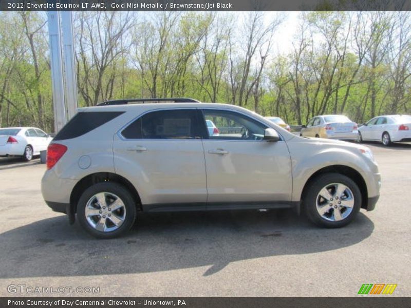 Gold Mist Metallic / Brownstone/Jet Black 2012 Chevrolet Equinox LT AWD