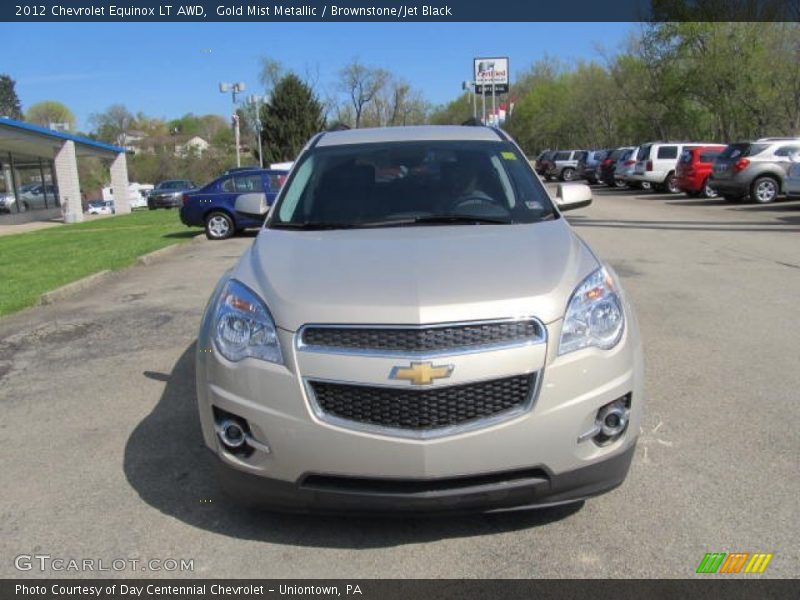 Gold Mist Metallic / Brownstone/Jet Black 2012 Chevrolet Equinox LT AWD