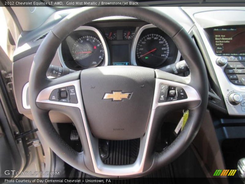 Gold Mist Metallic / Brownstone/Jet Black 2012 Chevrolet Equinox LT AWD