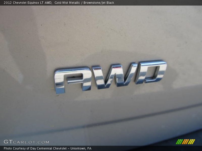 Gold Mist Metallic / Brownstone/Jet Black 2012 Chevrolet Equinox LT AWD