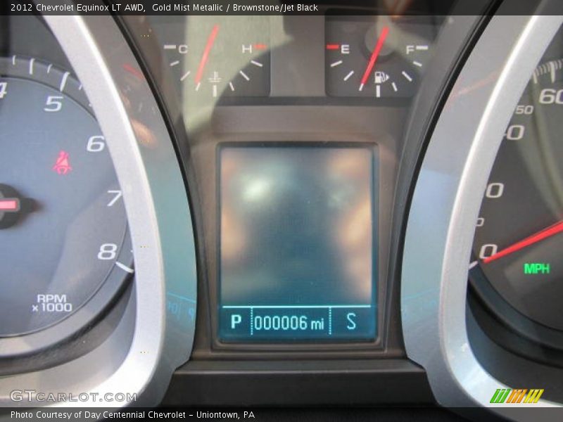 Gold Mist Metallic / Brownstone/Jet Black 2012 Chevrolet Equinox LT AWD