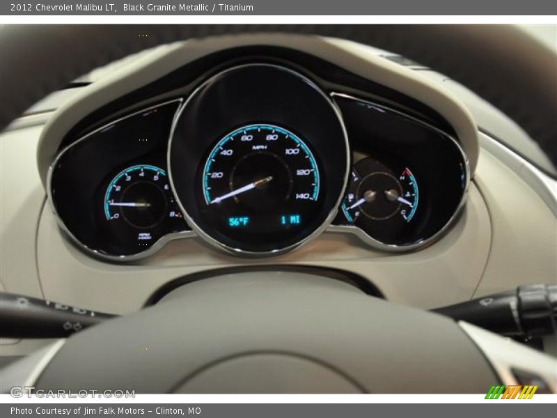 Black Granite Metallic / Titanium 2012 Chevrolet Malibu LT