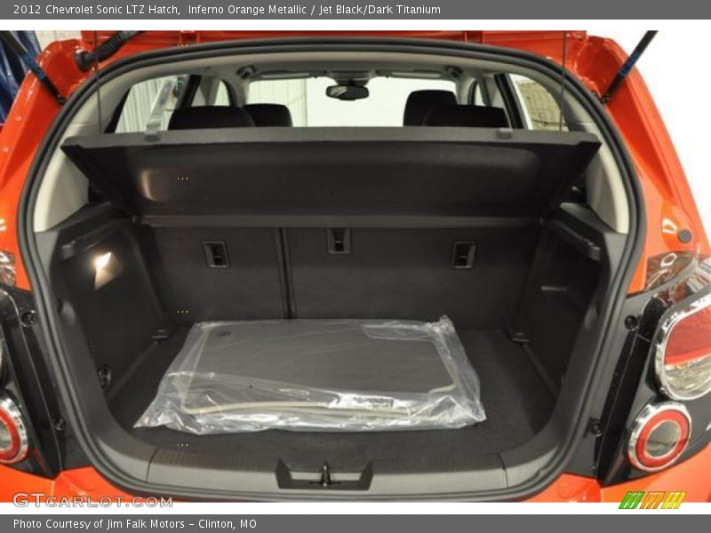 Inferno Orange Metallic / Jet Black/Dark Titanium 2012 Chevrolet Sonic LTZ Hatch