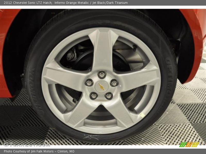 Inferno Orange Metallic / Jet Black/Dark Titanium 2012 Chevrolet Sonic LTZ Hatch