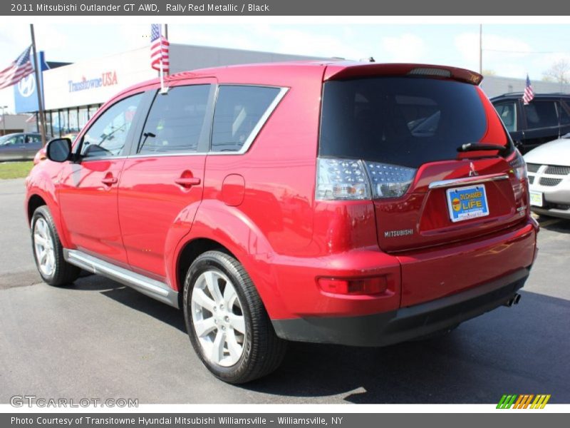 Rally Red Metallic / Black 2011 Mitsubishi Outlander GT AWD