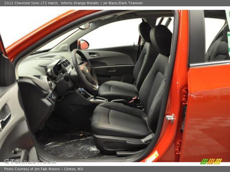 Inferno Orange Metallic / Jet Black/Dark Titanium 2012 Chevrolet Sonic LTZ Hatch