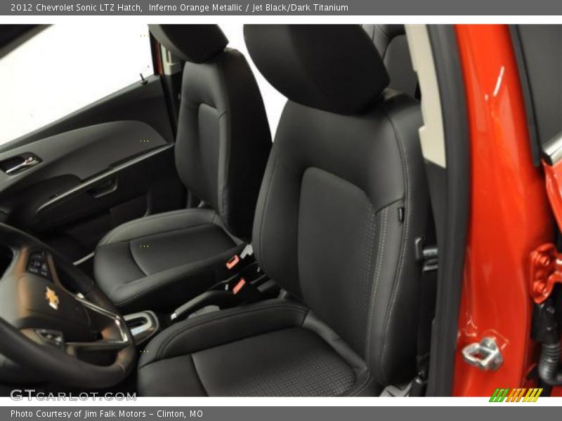 Inferno Orange Metallic / Jet Black/Dark Titanium 2012 Chevrolet Sonic LTZ Hatch