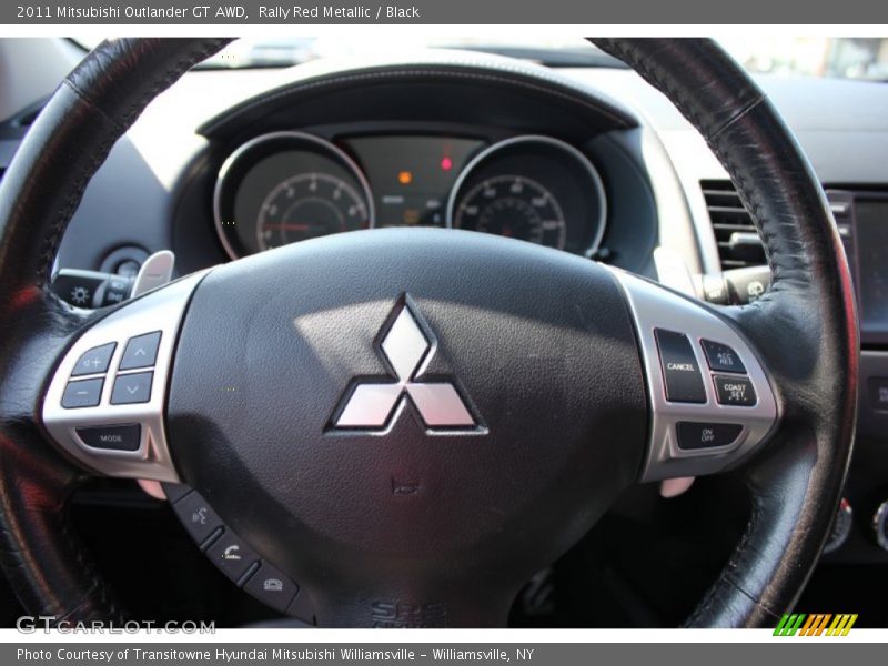 Rally Red Metallic / Black 2011 Mitsubishi Outlander GT AWD