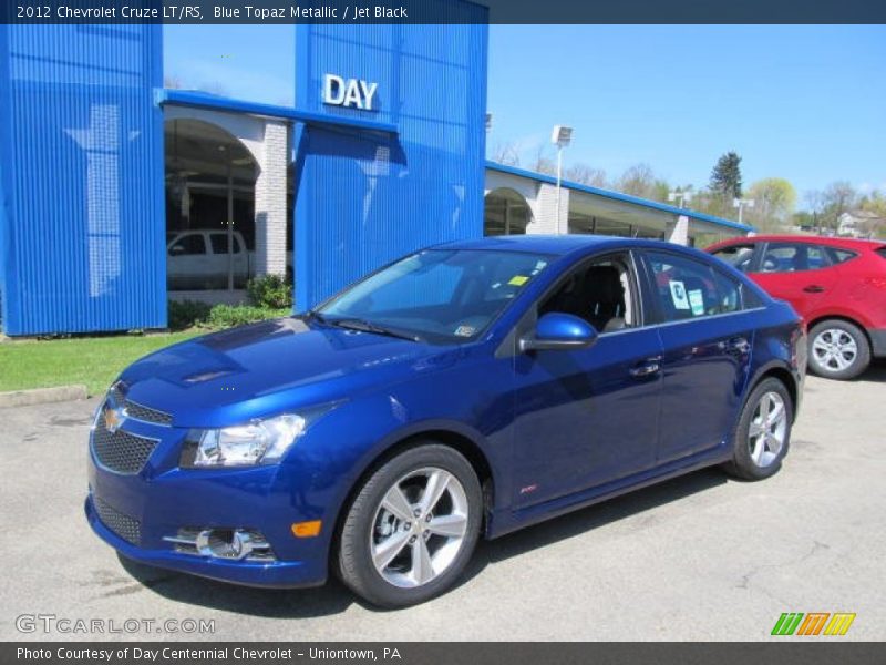 Blue Topaz Metallic / Jet Black 2012 Chevrolet Cruze LT/RS