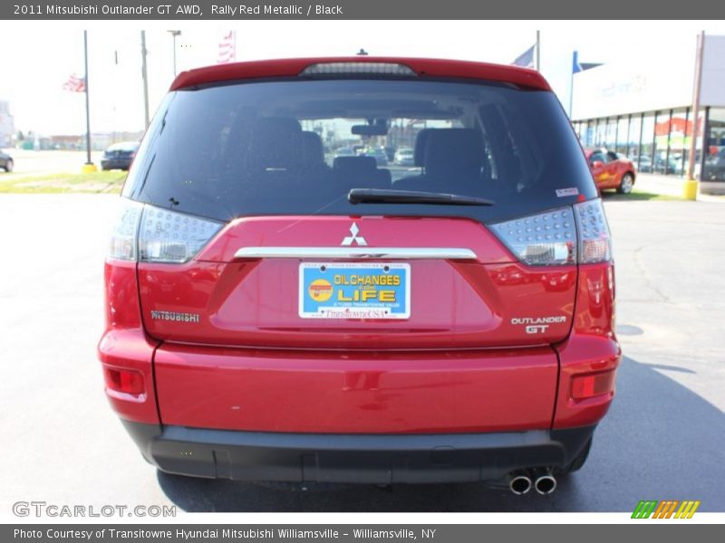 Rally Red Metallic / Black 2011 Mitsubishi Outlander GT AWD