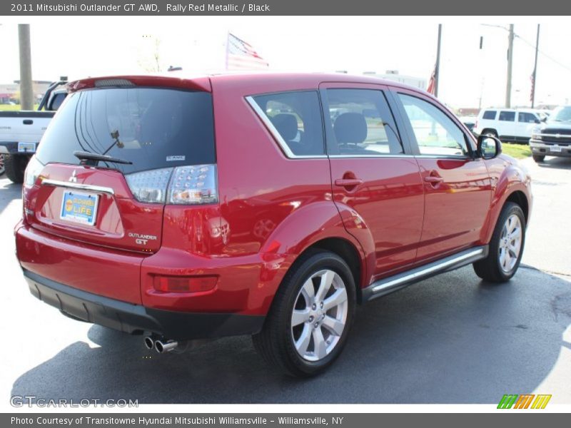 Rally Red Metallic / Black 2011 Mitsubishi Outlander GT AWD