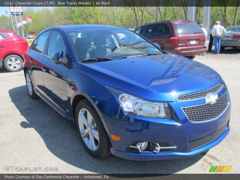 Blue Topaz Metallic / Jet Black 2012 Chevrolet Cruze LT/RS