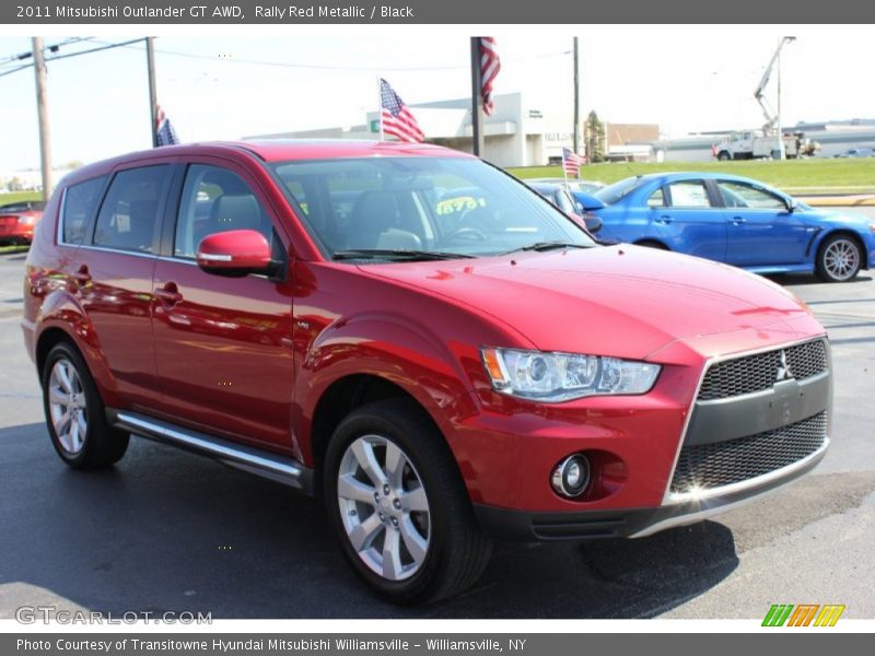 Rally Red Metallic / Black 2011 Mitsubishi Outlander GT AWD