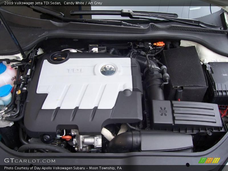 Candy White / Art Grey 2009 Volkswagen Jetta TDI Sedan