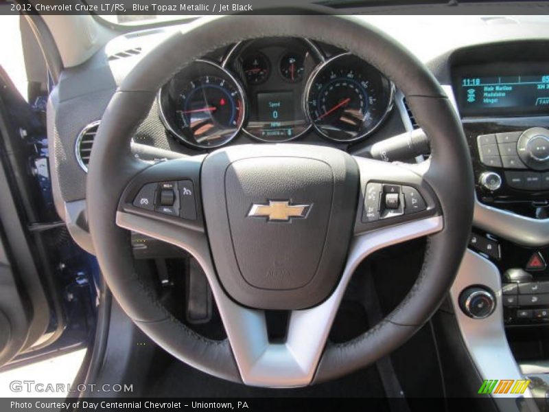 Blue Topaz Metallic / Jet Black 2012 Chevrolet Cruze LT/RS