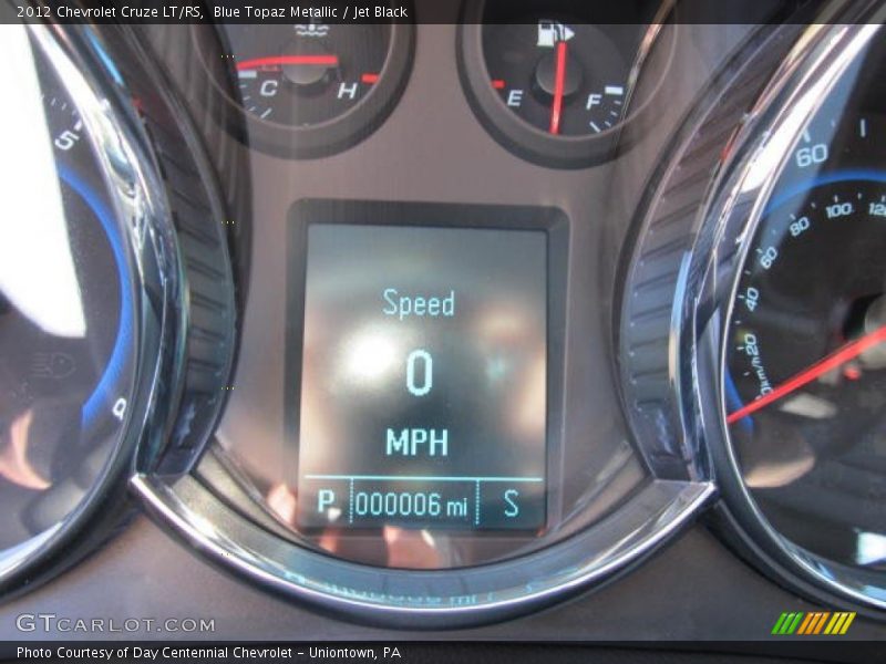 Blue Topaz Metallic / Jet Black 2012 Chevrolet Cruze LT/RS