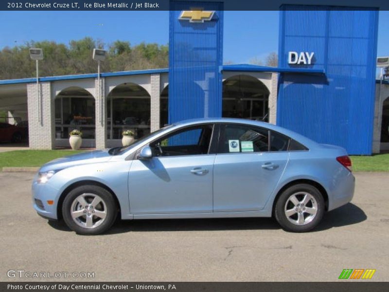 Ice Blue Metallic / Jet Black 2012 Chevrolet Cruze LT