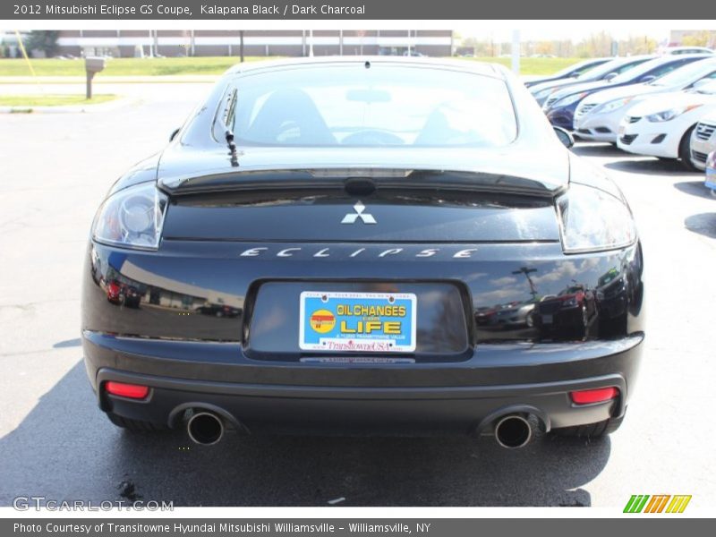 Kalapana Black / Dark Charcoal 2012 Mitsubishi Eclipse GS Coupe