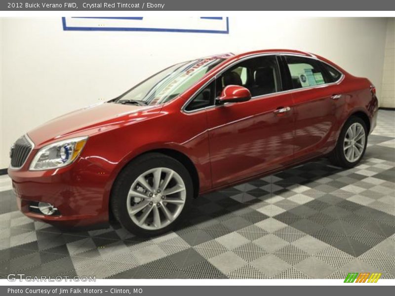 Crystal Red Tintcoat / Ebony 2012 Buick Verano FWD