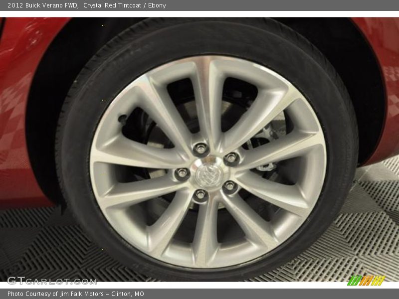 Crystal Red Tintcoat / Ebony 2012 Buick Verano FWD