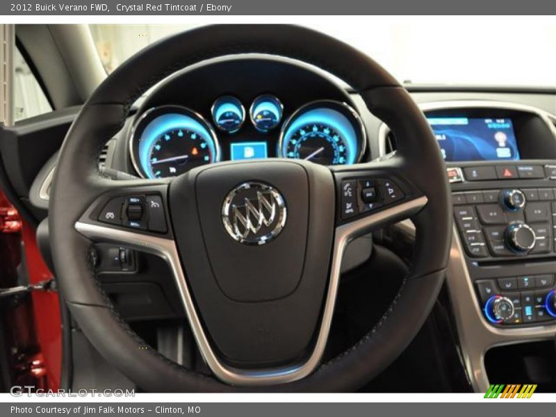 Crystal Red Tintcoat / Ebony 2012 Buick Verano FWD