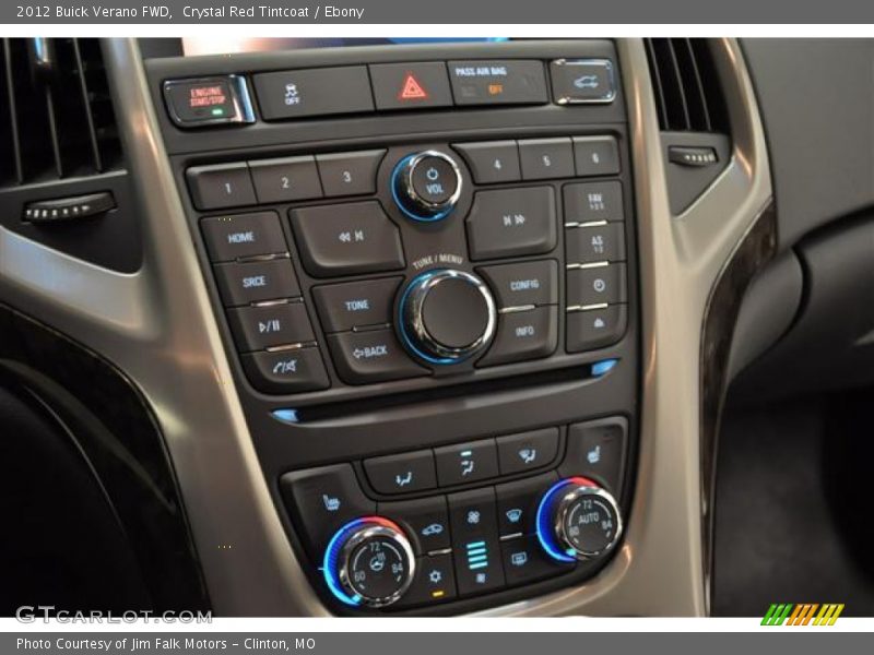 Crystal Red Tintcoat / Ebony 2012 Buick Verano FWD