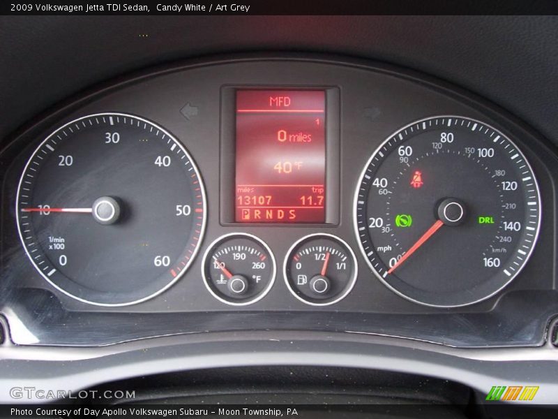 Candy White / Art Grey 2009 Volkswagen Jetta TDI Sedan