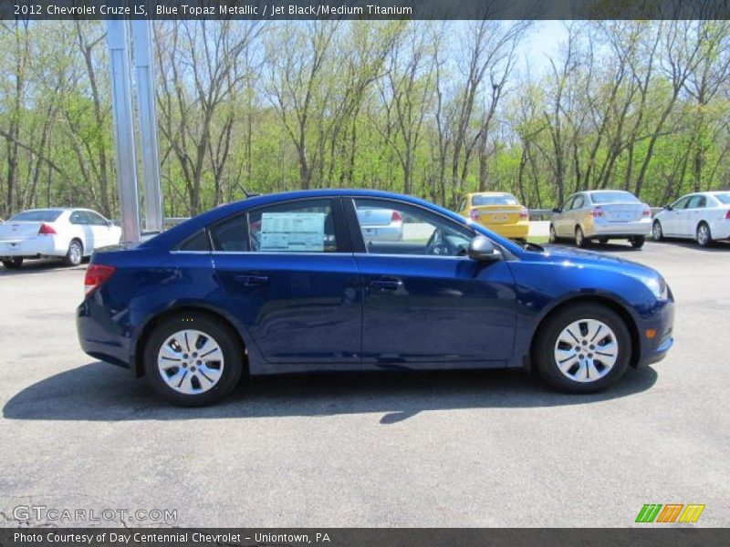Blue Topaz Metallic / Jet Black/Medium Titanium 2012 Chevrolet Cruze LS