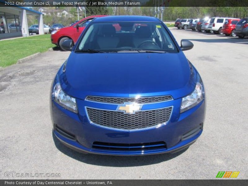 Blue Topaz Metallic / Jet Black/Medium Titanium 2012 Chevrolet Cruze LS