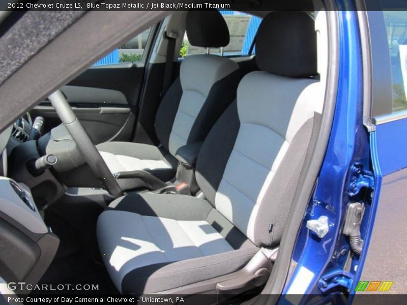 Blue Topaz Metallic / Jet Black/Medium Titanium 2012 Chevrolet Cruze LS
