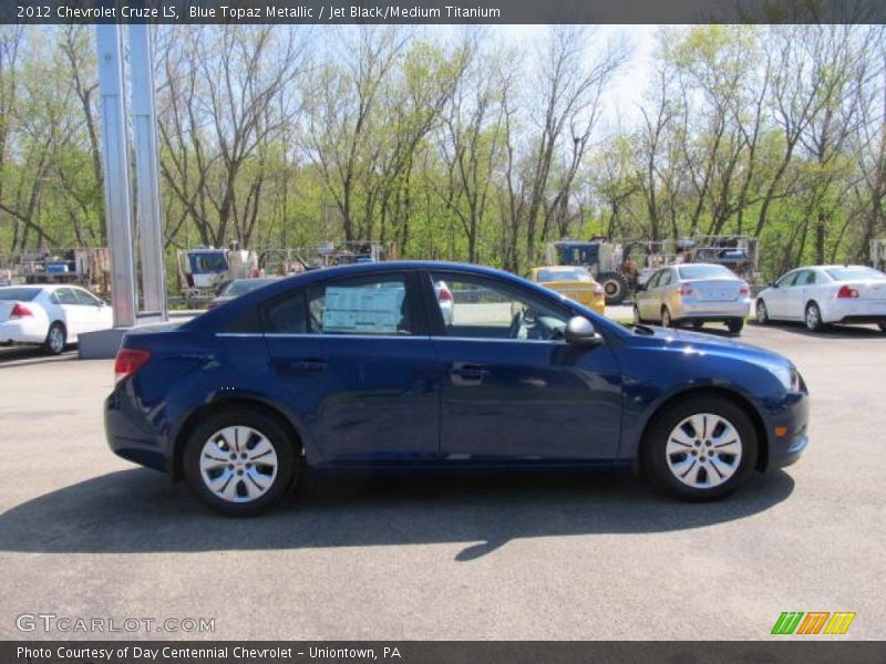 Blue Topaz Metallic / Jet Black/Medium Titanium 2012 Chevrolet Cruze LS