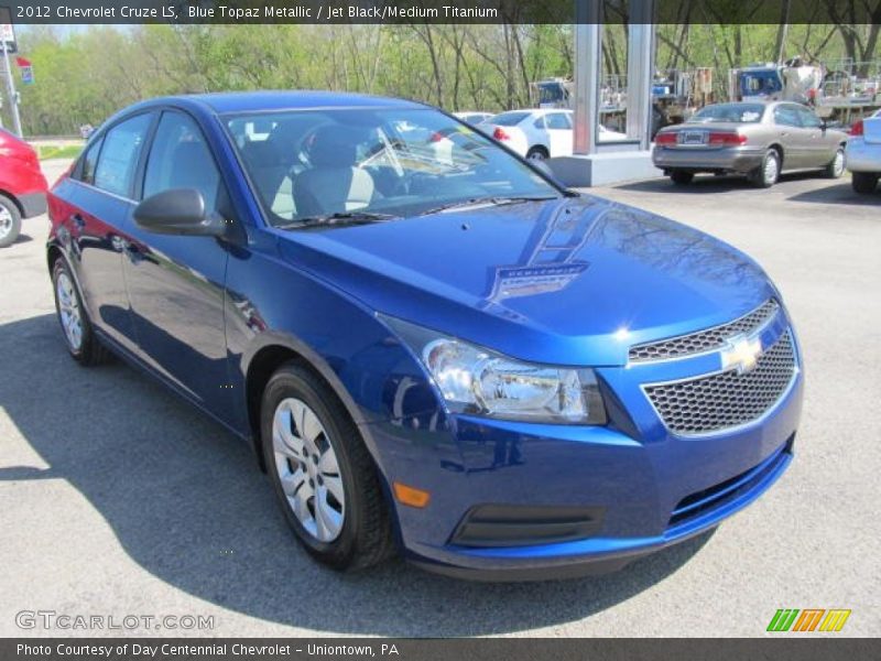 Blue Topaz Metallic / Jet Black/Medium Titanium 2012 Chevrolet Cruze LS