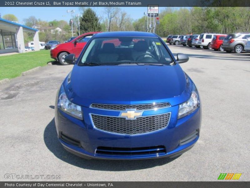Blue Topaz Metallic / Jet Black/Medium Titanium 2012 Chevrolet Cruze LS