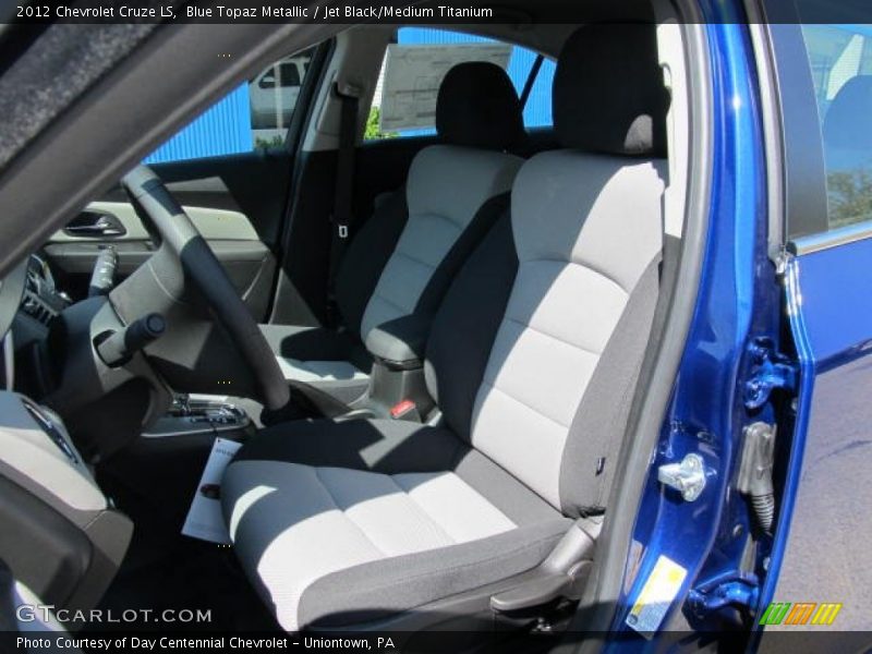 Blue Topaz Metallic / Jet Black/Medium Titanium 2012 Chevrolet Cruze LS