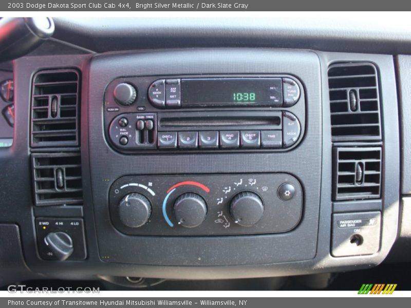 Bright Silver Metallic / Dark Slate Gray 2003 Dodge Dakota Sport Club Cab 4x4