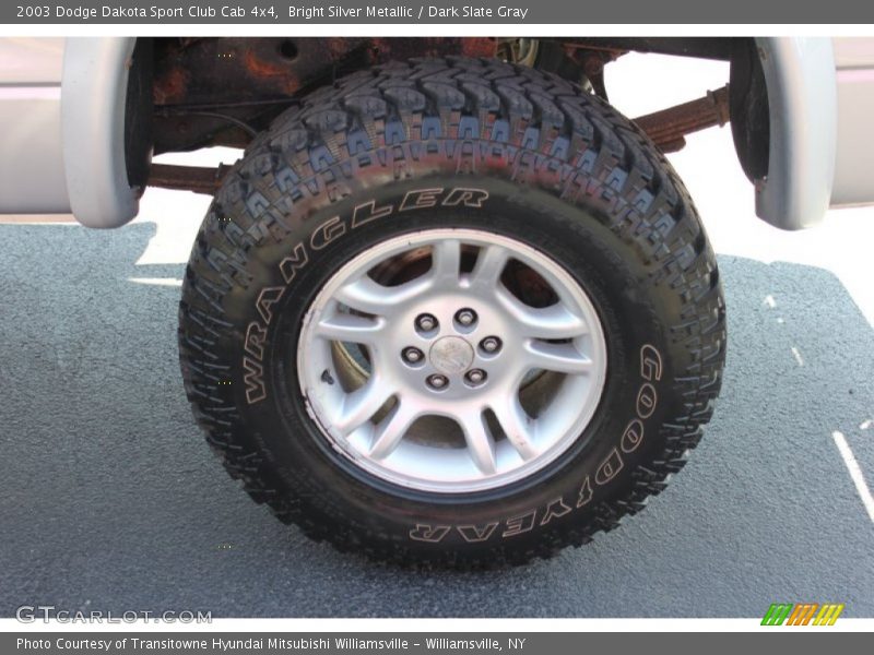 Bright Silver Metallic / Dark Slate Gray 2003 Dodge Dakota Sport Club Cab 4x4