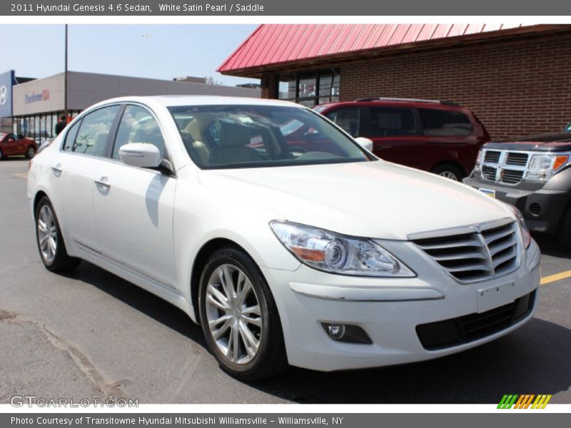 White Satin Pearl / Saddle 2011 Hyundai Genesis 4.6 Sedan