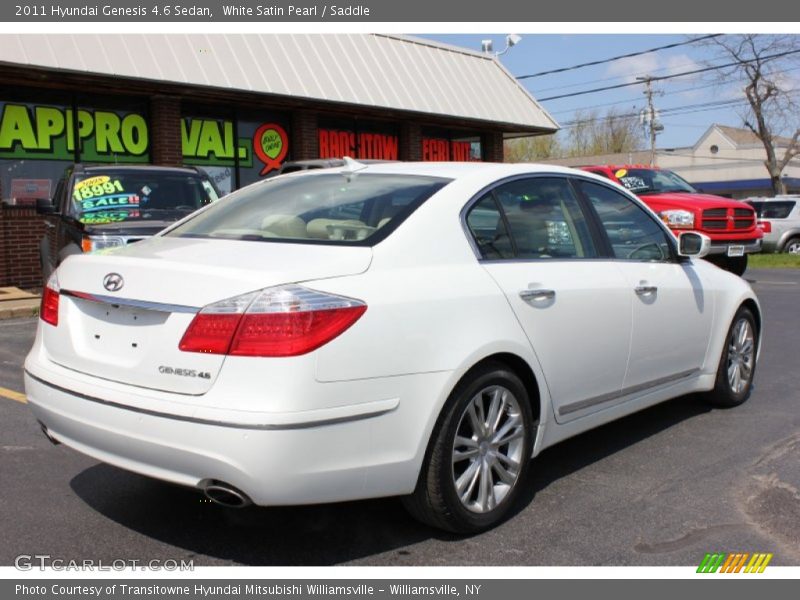 White Satin Pearl / Saddle 2011 Hyundai Genesis 4.6 Sedan