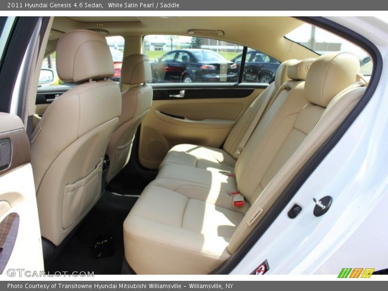 White Satin Pearl / Saddle 2011 Hyundai Genesis 4.6 Sedan