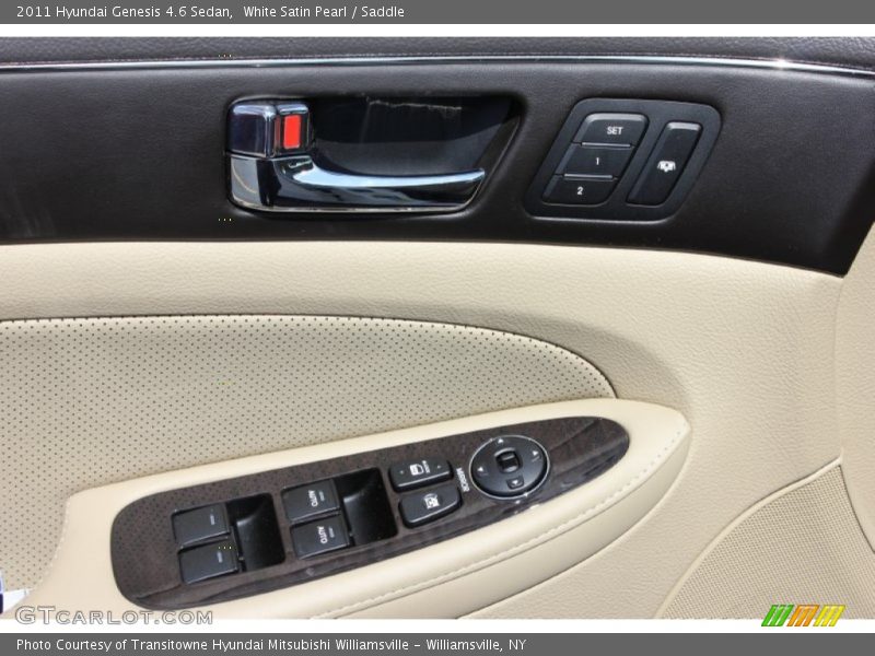 White Satin Pearl / Saddle 2011 Hyundai Genesis 4.6 Sedan